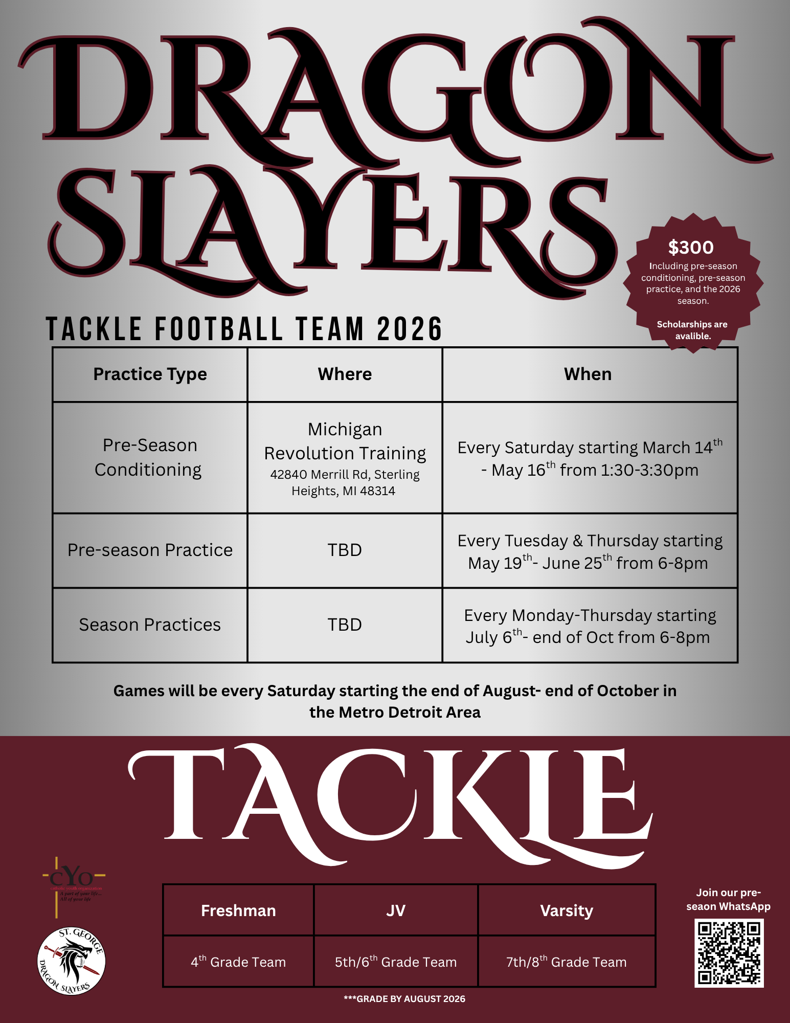 2026 Dragon Slayer Registration image
